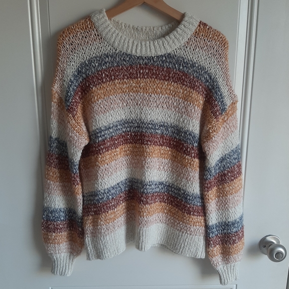 Madewell Sweaters - Madewell Striped Baez Pullover Sweater Size XS